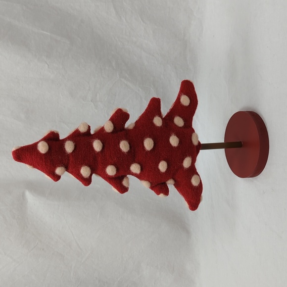 HOME FOR THE HOLIDAYS WOOD GLITTER SIGN & FELT X-MAS TREE - Picture 8 of 8